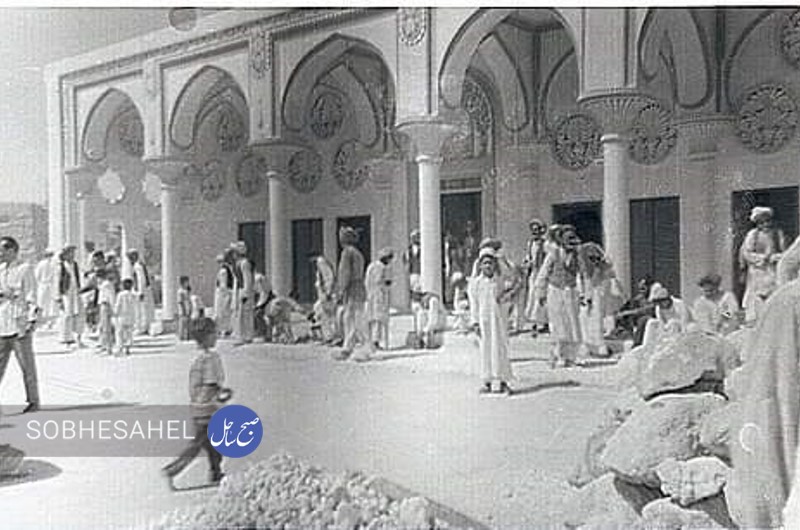 مرمّتِ زیبای مناره مسجد جامع قدیم شهرستان بستک 