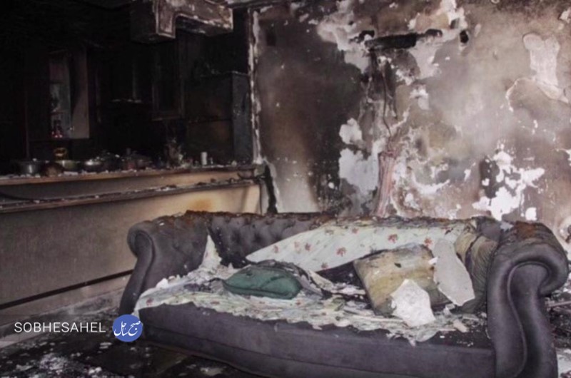 آتش‌سوزی واحد آپارتمان در بلوار نواب/ علت: اتصالی برق کولر